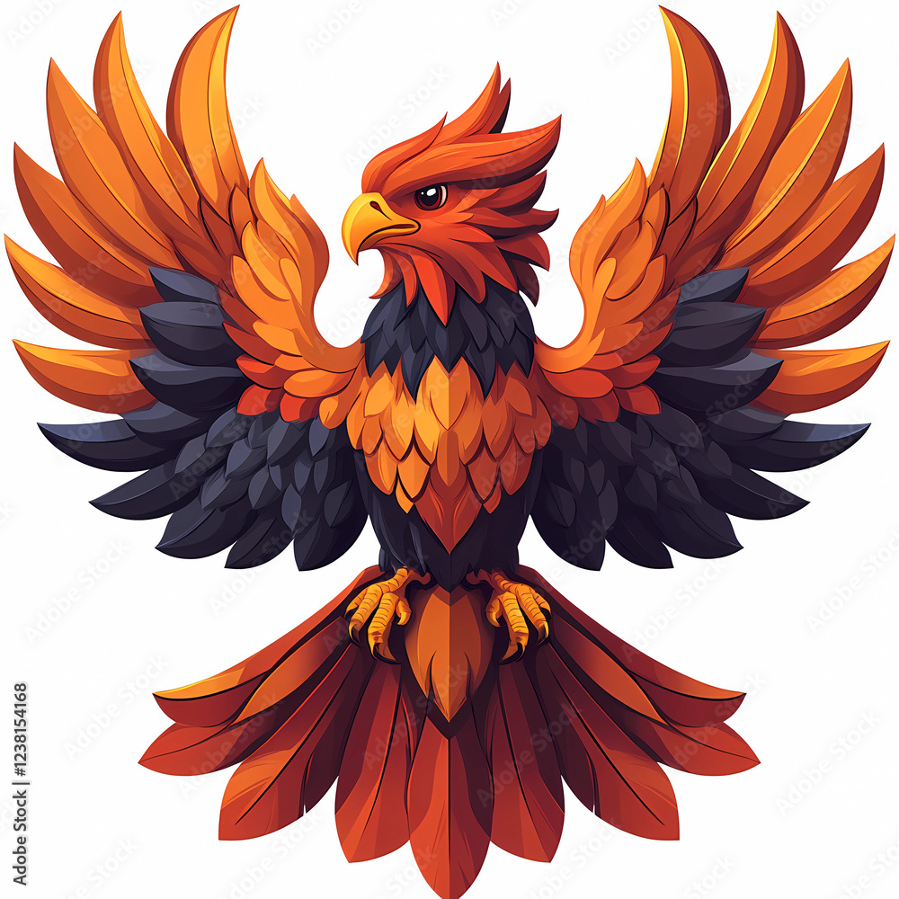 Fototapeta premium eagle with wings