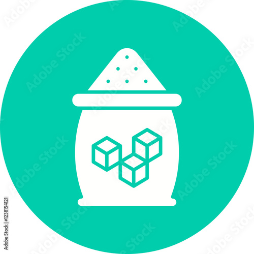 Sugar icon single vector illustration