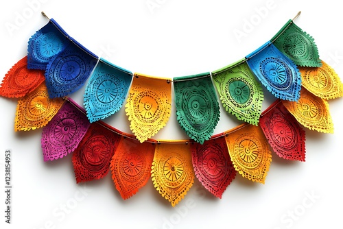 Colorful Papel Picado Banner – Mexican Fiesta Party Decoration