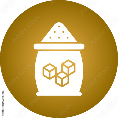 Sugar icon single vector illustration
