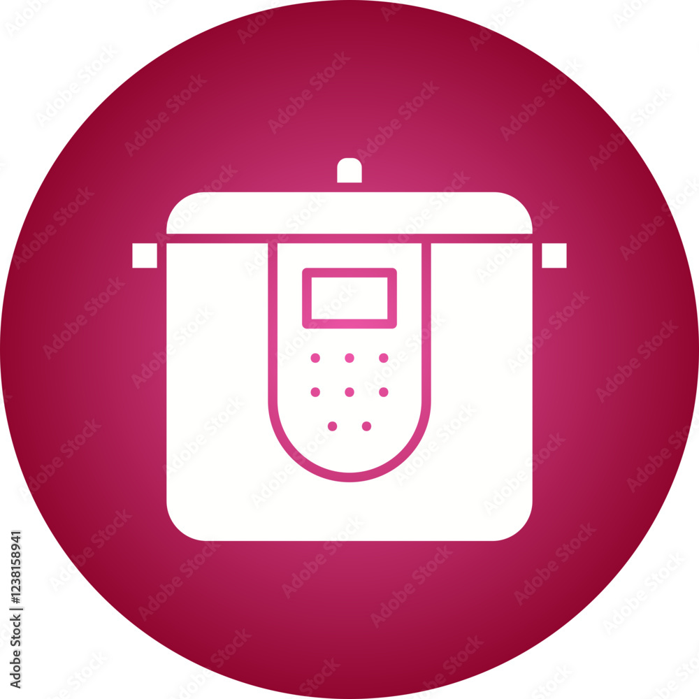 Multi Cooker icon single vector illustration Multi Cooker icon single vector illustration