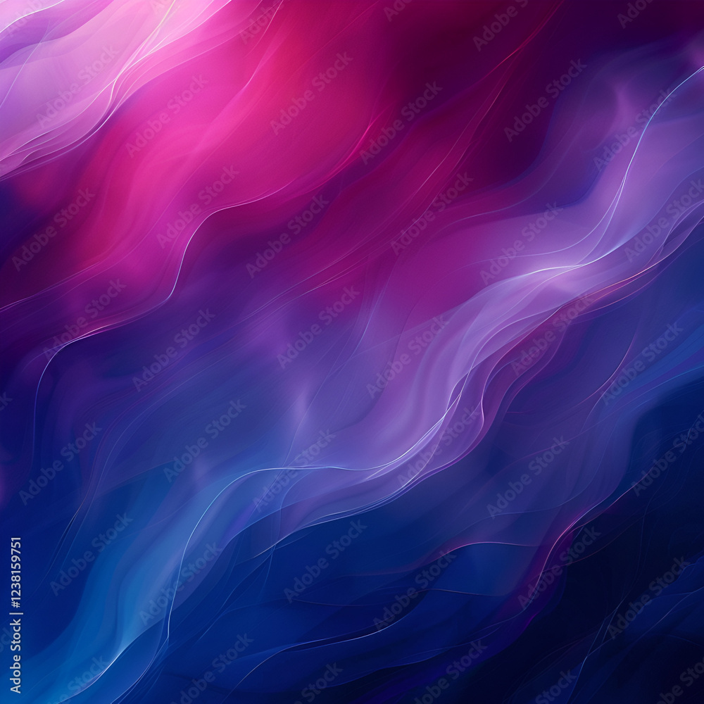 Fototapeta premium Abstract pink blue wave digital art background
