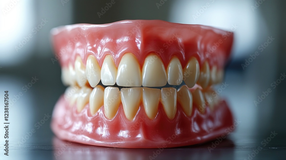 Obraz premium Close-up of a denture.
