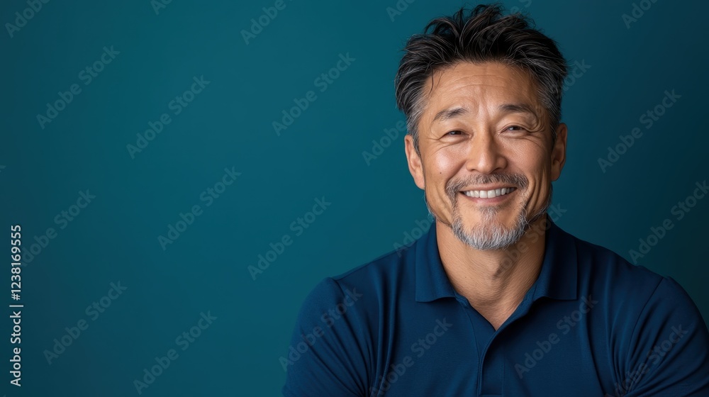 A confident man with a charming smile poses casually in a navy blue shirt, embodying a sense of ease and enthusiasm that invites engagement and relatability. A confident man with a charming smile poses casually in a navy blue shirt, embodying a sense of ease and enthusiasm that invites engagement and relatability.