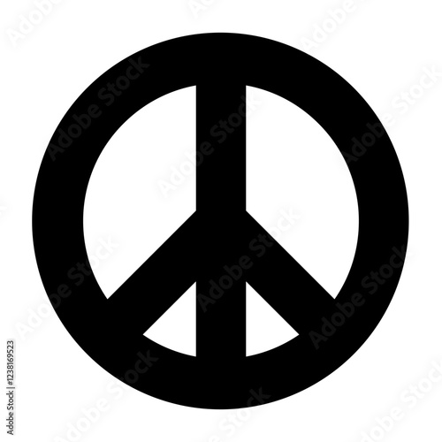 Peace Glyph Icon Design