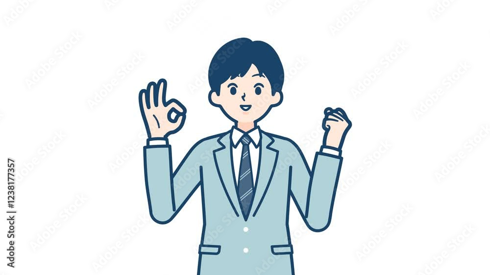 school boy_make an ok hand sign_with alpha channel.mov school boy_make an ok hand sign_with alpha channel.mov