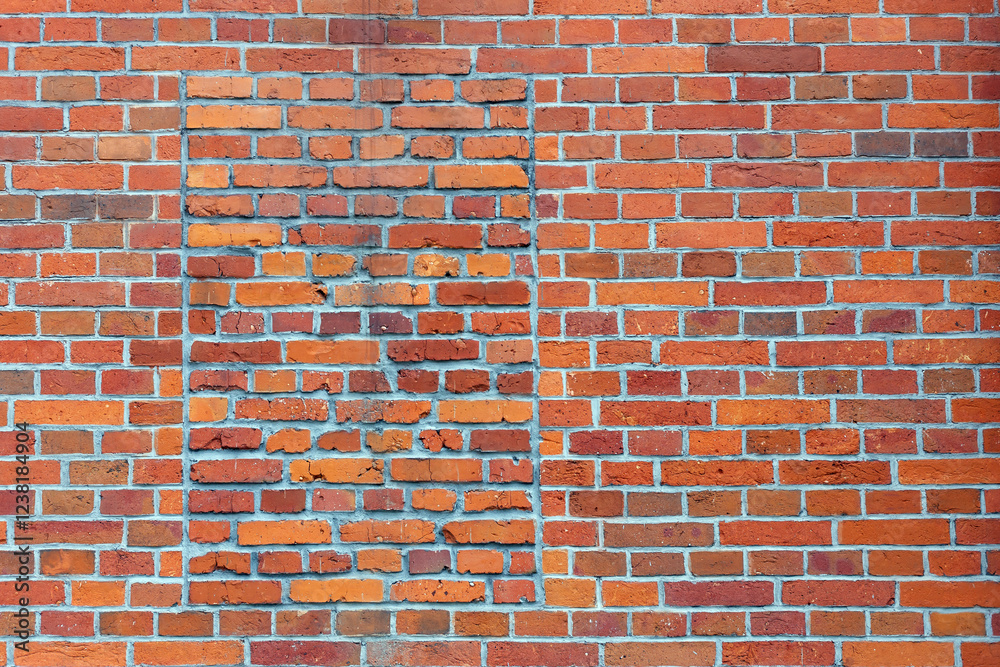 Background of old brick wall pattern texture.