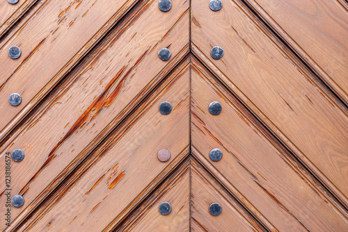 Obraz na płótnie The old wooden door - grunge background texture for design w salonie
