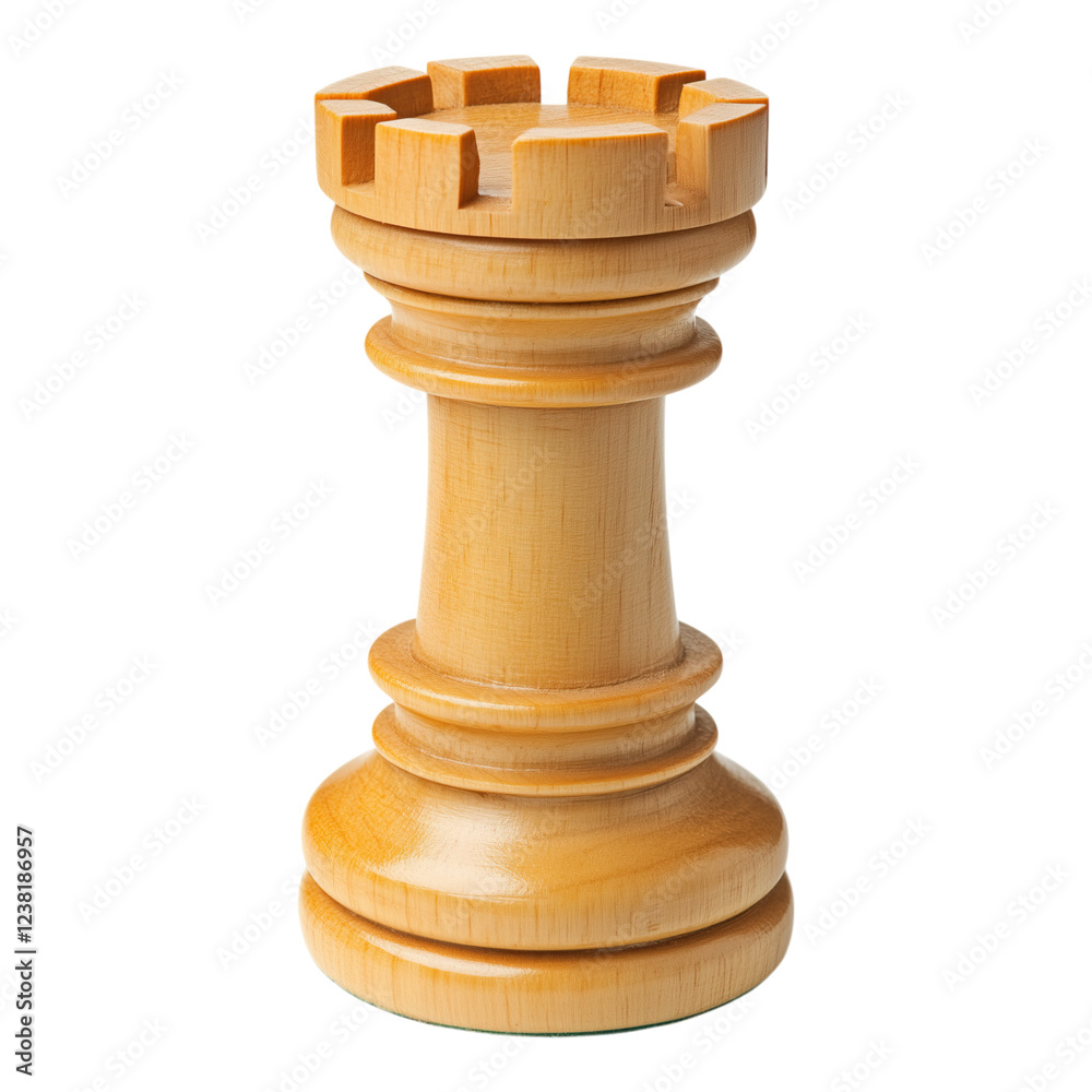 light colored wooden chess rook stands classic and elegant isolated on png transparent background light colored wooden chess rook stands classic and elegant isolated on png transparent background