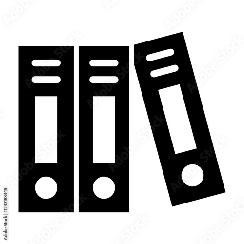 Binder Glyph Icon Design