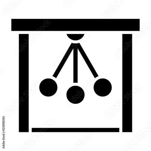 Pendulum Glyph Icon Design