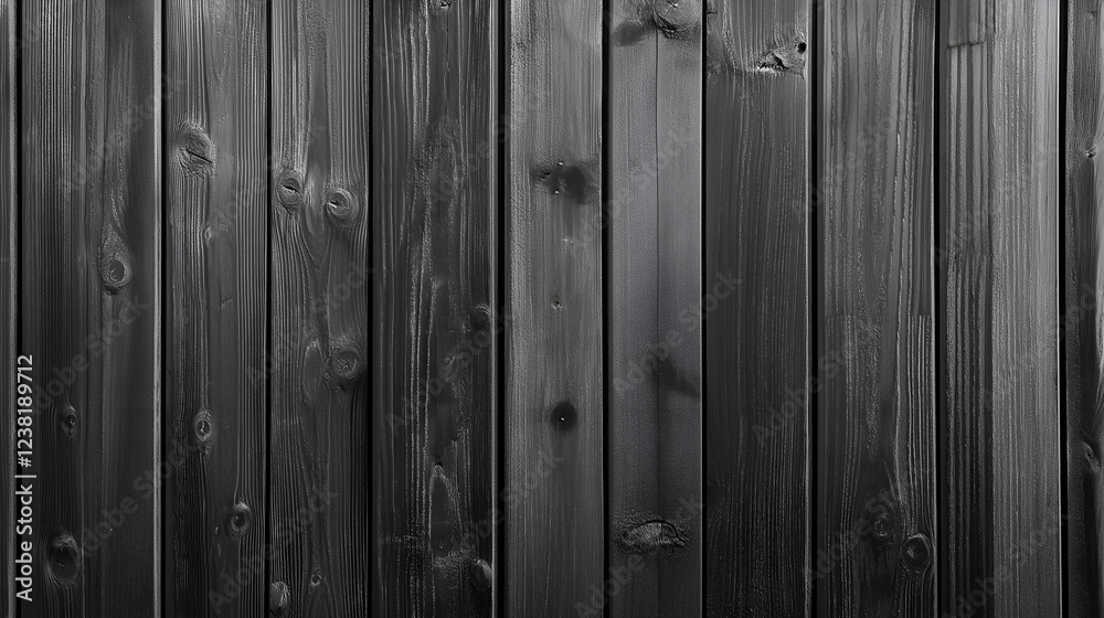 Fototapeta premium Black dark smoking wood planks texture background.
