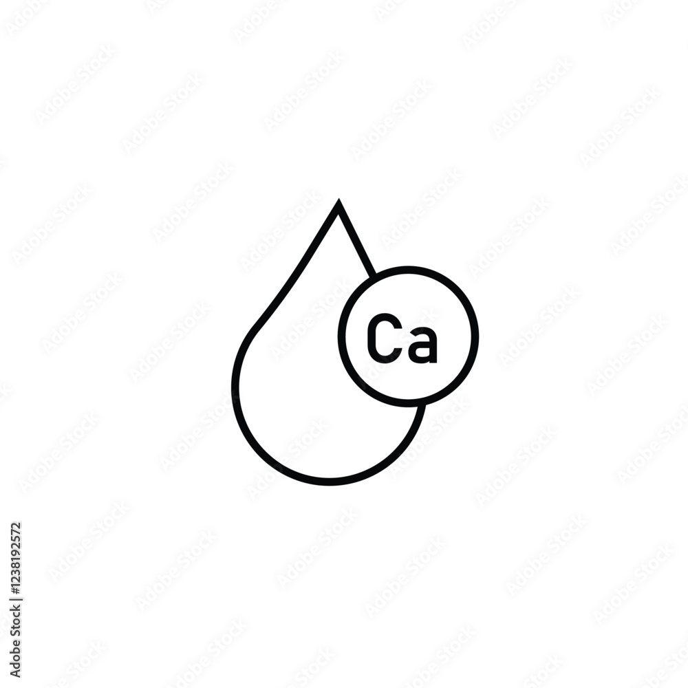 Milk drop with molecule calcium vector icon. Dairy product sign. Graph symbol for cooking web site and apps design, logo, Milk drop with molecule calcium vector icon. Dairy product sign. Graph symbol for cooking web site and apps design, logo,