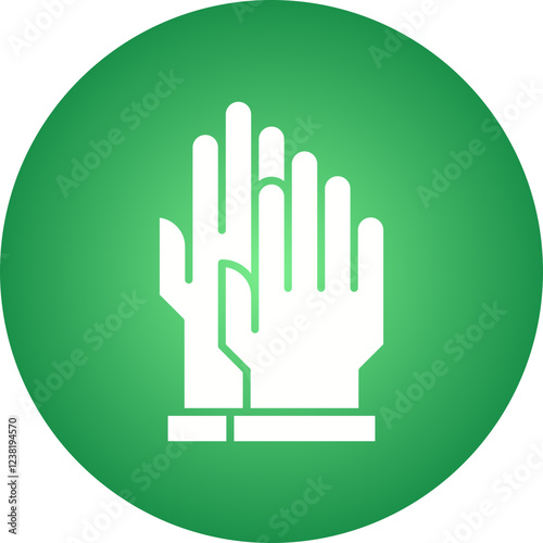 Gloves icon single vector illustration