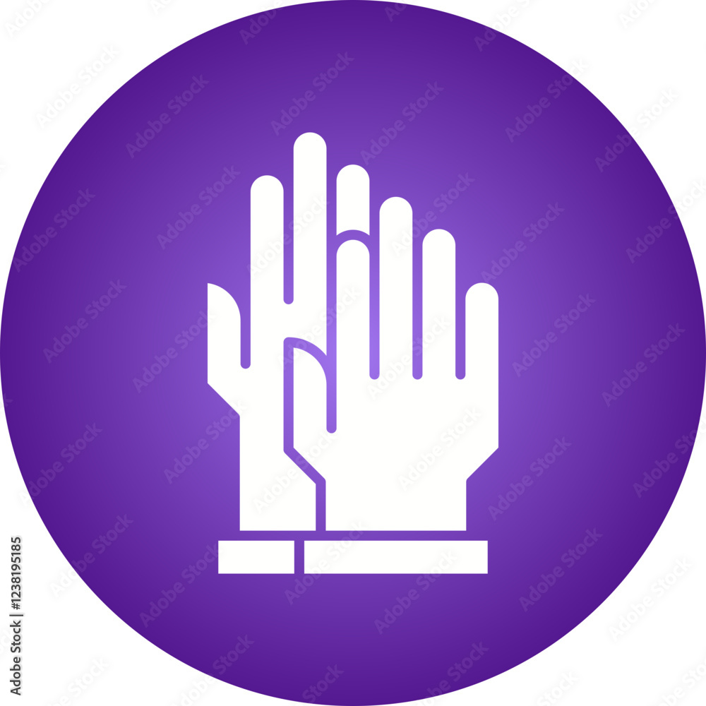 Gloves icon single vector illustration Gloves icon single vector illustration