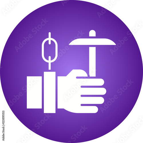 Forced Labour icon single vector illustration