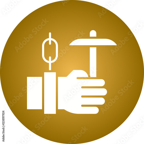 Forced Labour icon single vector illustration