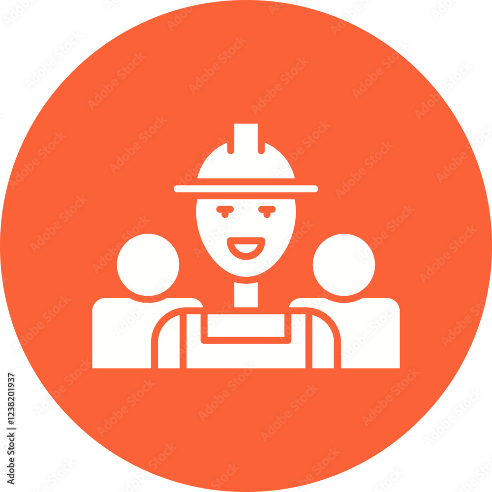 Workers icon single vector illustration