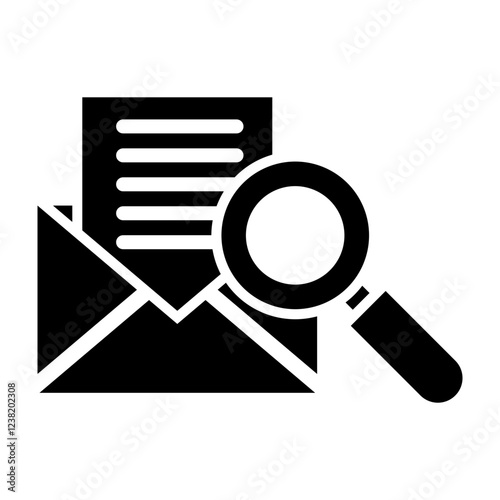Search Glyph Icon Design