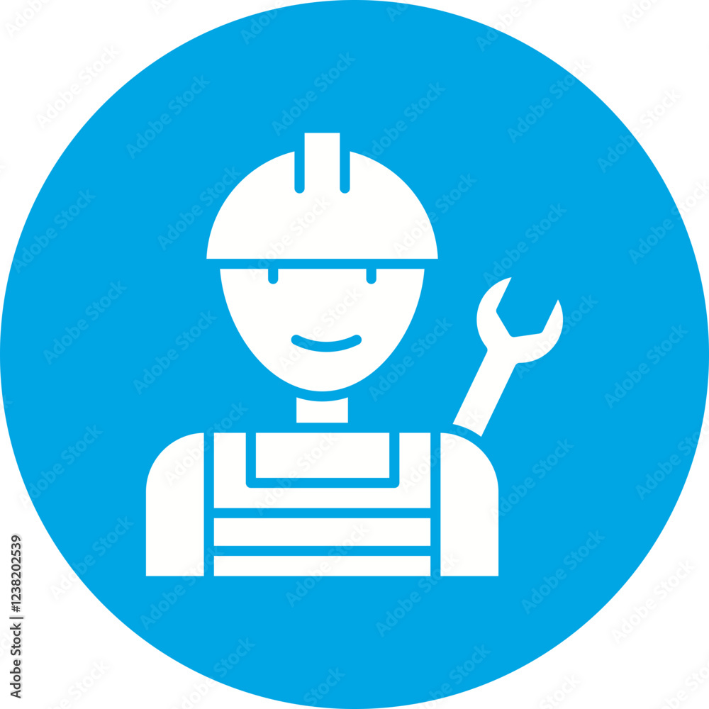 Plumber icon single vector illustration Plumber icon single vector illustration