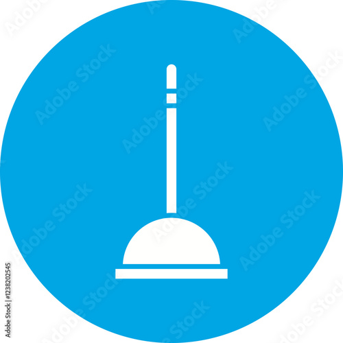 Plunger icon single vector illustration