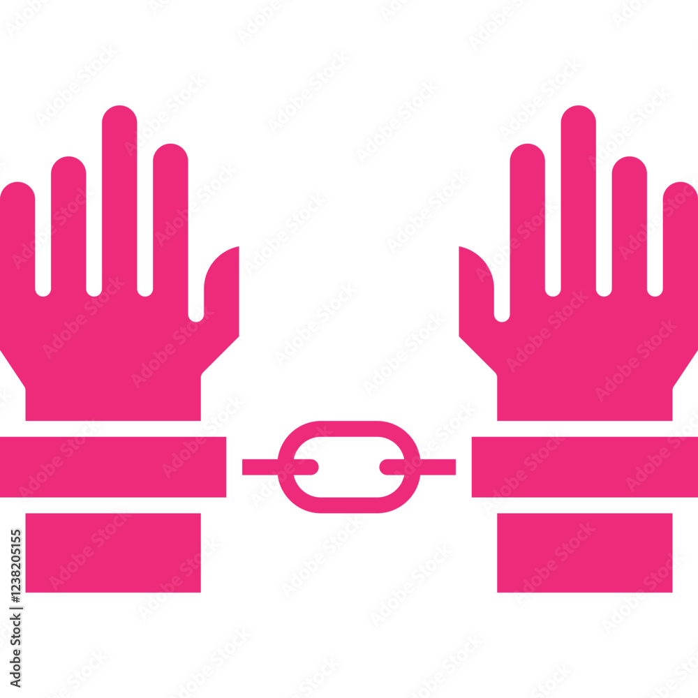 Obraz premium Slavery icon single vector illustration