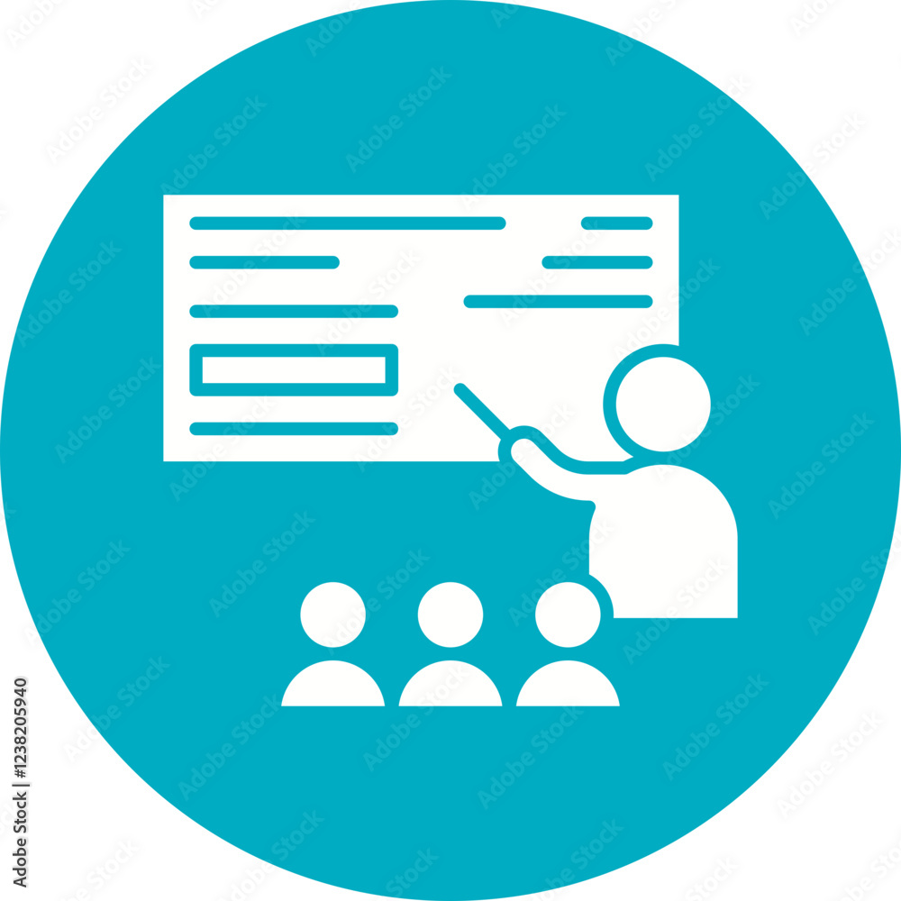 Teaching icon single vector illustration Teaching icon single vector illustration