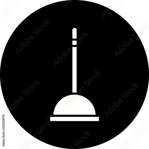 Plunger icon single vector illustration