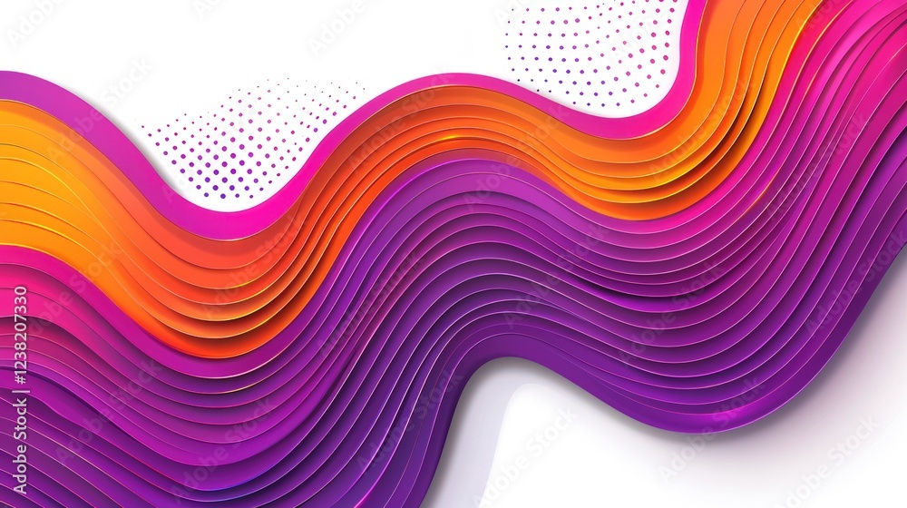 Vibrant Abstract Waves: A Symphony of Color and Form Vibrant Abstract Waves: A Symphony of Color and Form