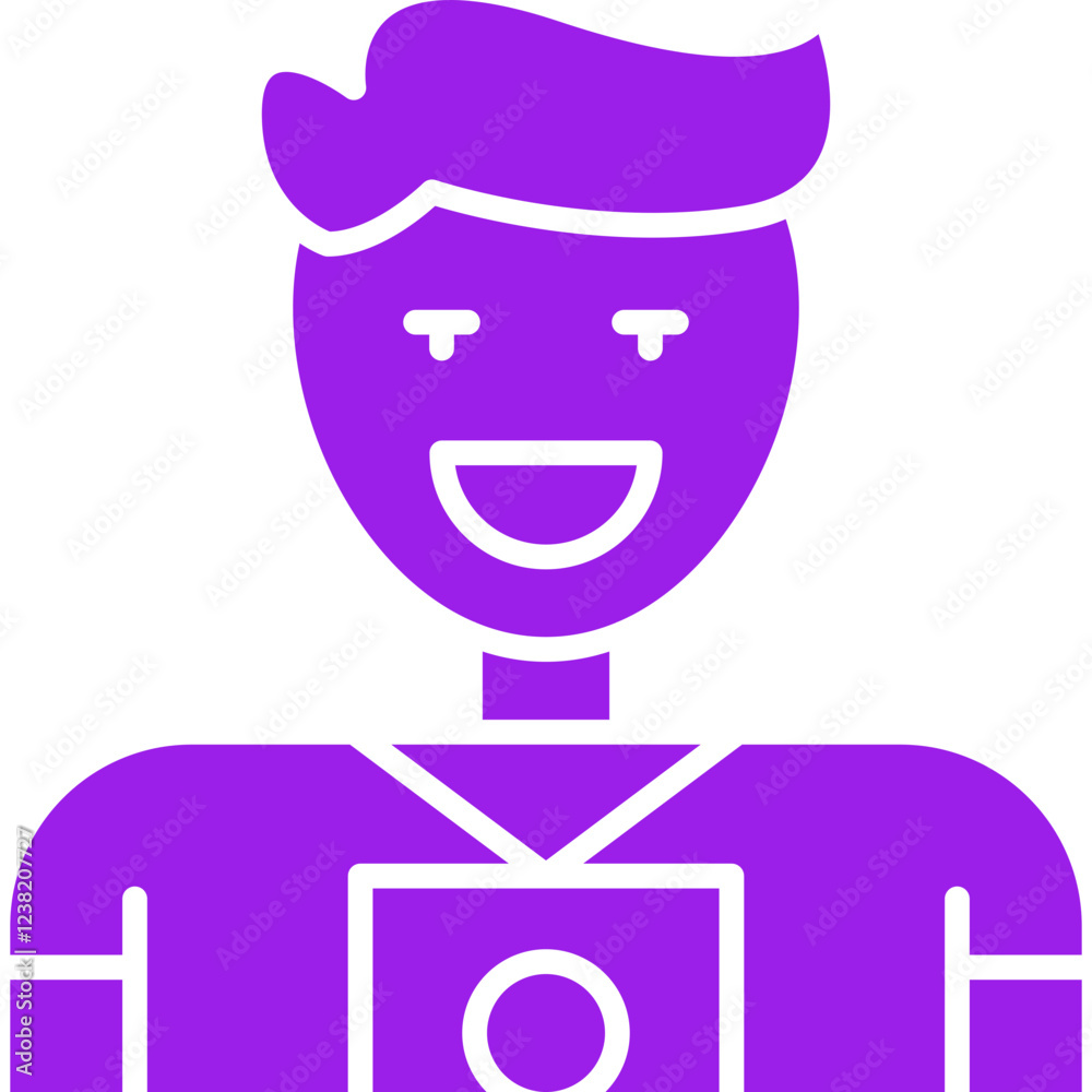 Photographer icon single vector illustration Photographer icon single vector illustration
