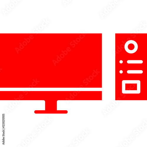 Computer icon single vector illustration