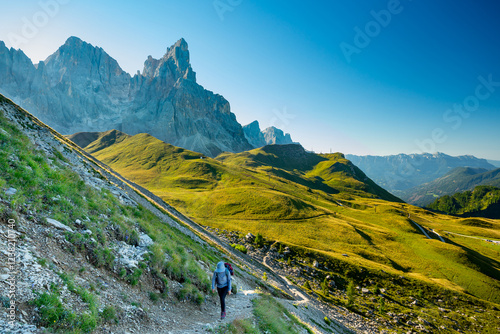 Dolomites, Italy. Monte Castellaz trail photo