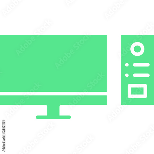 Computer icon single vector illustration