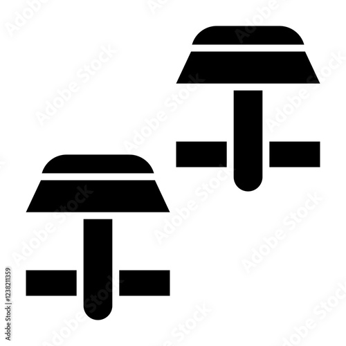 Cuff Links Glyph Icon Design