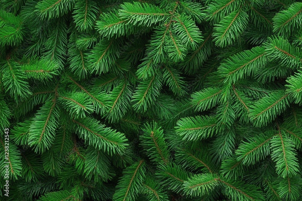 Lush green fir branches create a dense texture. Ideal for Christmas, winter, or nature-themed designs. Lush green fir branches create a dense texture. Ideal for Christmas, winter, or nature-themed designs.