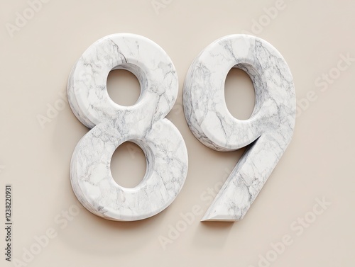 Realistic 3D letter 