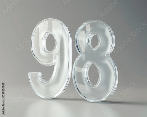 Realistic 3D letter 