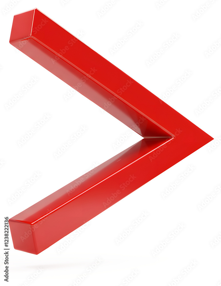 ia generated. red arrow. 3d red arrow ia generated. red arrow. 3d red arrow