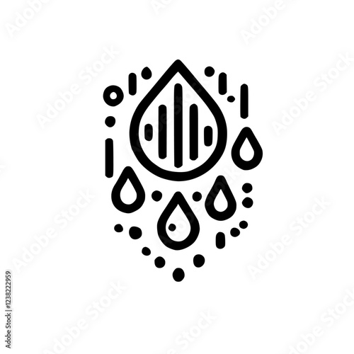 Water Drop Abstract Art: An evocative exploration of nature's purest element, symbolizing life, purity, and the importance of environmental conservation.