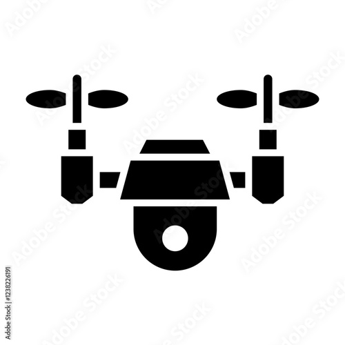 Drone Glyph Icon Design