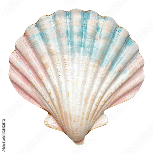 PNG Elegant pink and blue shell design for decor