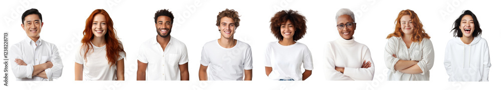 People portrait png cut out element set, transparent background People portrait png cut out element set, transparent background