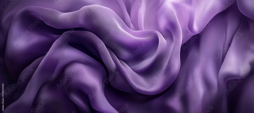 Obraz premium Flowing Violet Silk Fabric, Abstract Texture Background With Soft Waves 89 Characters