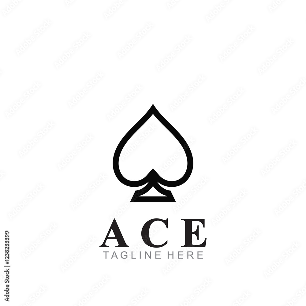 ace logo icon vector illustration template design ace logo icon vector illustration template design