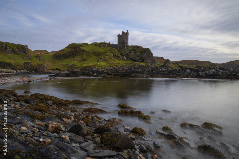 Moody landscape image of Gylen Castle on the Isle of Kerrera, West Highlands, Scotland, UK. Moody landscape image of Gylen Castle on the Isle of Kerrera, West Highlands, Scotland, UK.