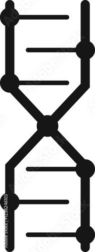 Black and white DNA strand forming an X shape, symbolizing the intricate concepts of genetic engineering and ongoing research within biology and medicine