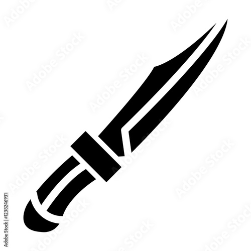 Knife Glyph Icon Design