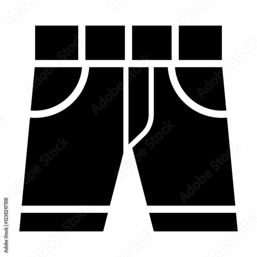 Shorts Glyph Icon Design