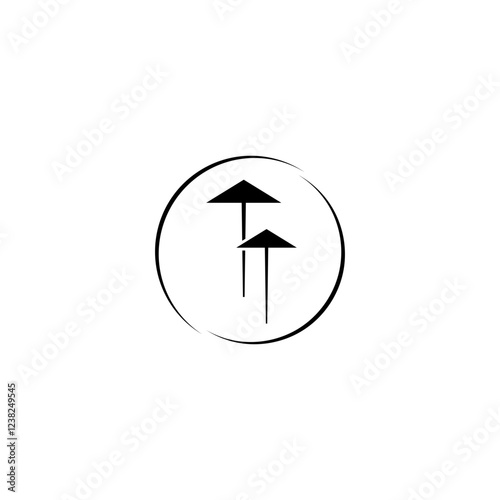 Chinese theme icon isolated on white background.