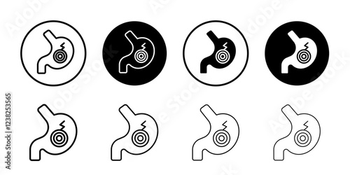 Gastritis icon Vector logo outline